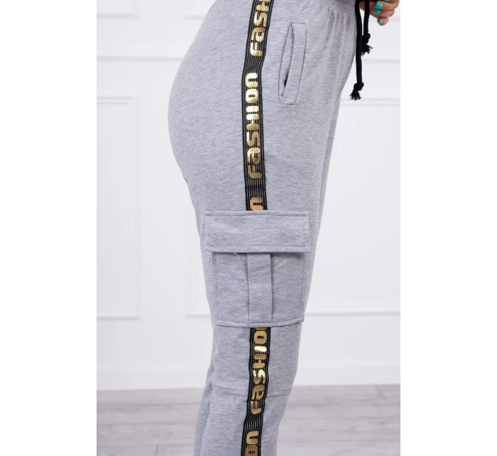 Šedé model 18743724 kalhoty - K-Fashion Šedé model 18743724 kalhoty - K-Fashion