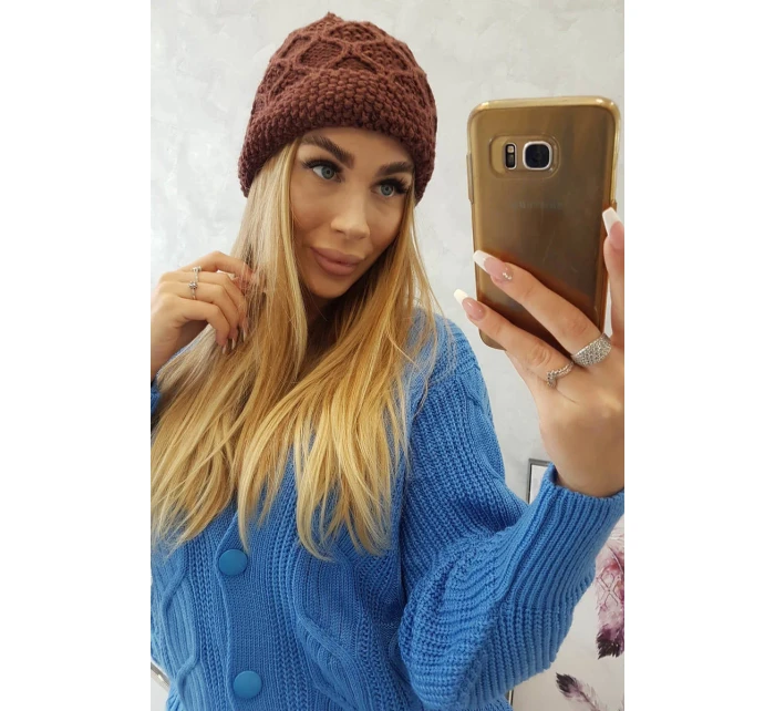 Roma Bis fleecová čiapka K235 hnedá