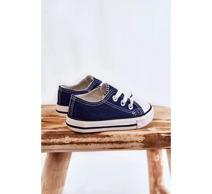 Dziecięce Trampki Klasyczne Granatowe Filemon Dziecięce Trampki Klasyczne Granatowe Filemon