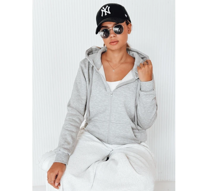 Dámská mikina VICTORIA světle šedá model 21962304 - FashionStreet