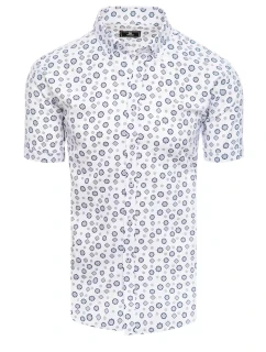 Pánske biele tričko s krátkym rukávom FashionStreet KX1020