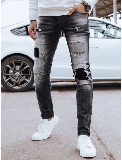 Pánské šedé džínové kalhoty Dstreet model 21976538 - FashionStreet Pánské šedé džínové kalhoty Dstreet model 21976538 - FashionStreet