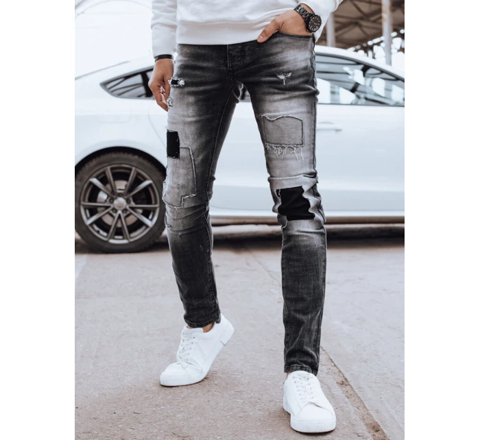 Pánské šedé džínové kalhoty Dstreet model 21976538 - FashionStreet Pánské šedé džínové kalhoty Dstreet model 21976538 - FashionStreet