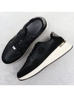 Dámske čierne kožené čižmy Filippo DP7106/25