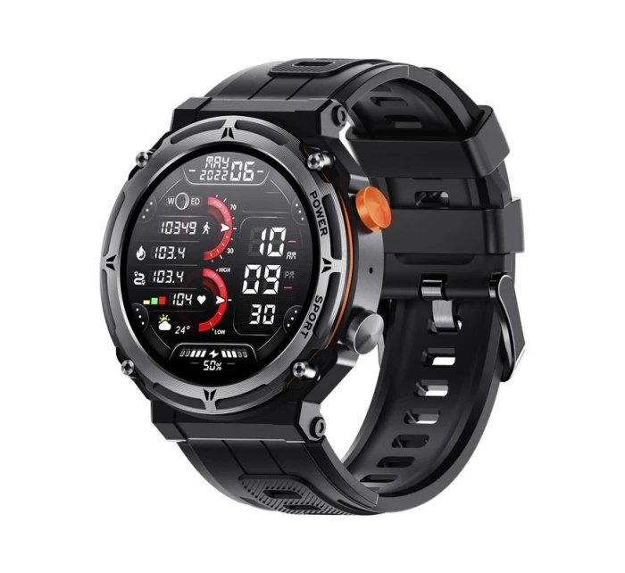 VELTORI VT130-1 Smartwatch Čierny silikónový remienok VELTORI VT130-1 Smartwatch Čierny silikónový remienok