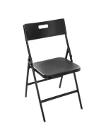 Stôl na stolovanie KOMPAKTNÝ STÔL 86,5x86,5x71 cm a 4 sedadlá ČIERNA