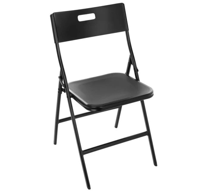 Stôl na stolovanie KOMPAKTNÝ STÔL 86,5x86,5x71 cm a 4 sedadlá ČIERNA