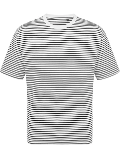 Premier PR 020 Ťažké unisexové tričko oversize „Utility 2.0“ 39.0020 čierno-biele pruhy