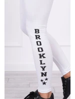 Nohavice legíny Brooklyn white