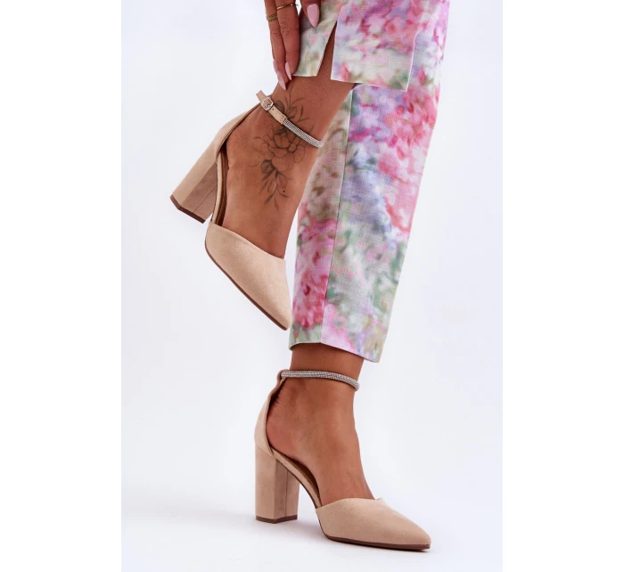 Zamszové se Béžové Diamond model 21626038 - Boto Zamszové se Béžové Diamond model 21626038 - Boto