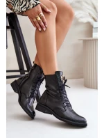 Lakované Boty Worker S Zlatým Detalem Na Černé model 21672971 - Zazoo
