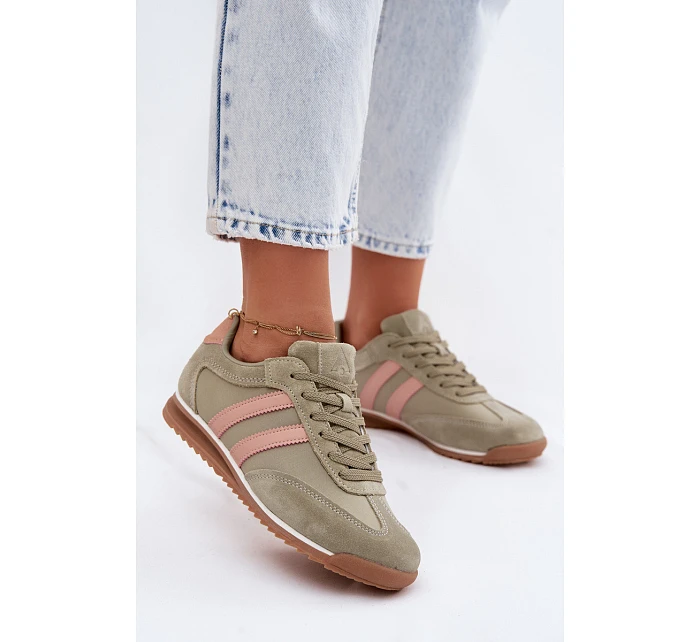 Semišové Sportovní Boty Dámské  Zelené model 22107492 - McArthur