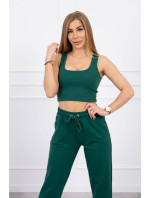 Súprava top+kalhoty zelená