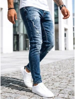 Pánské tmavě modré džínové kalhoty Dstreet model 21968996 - FashionStreet