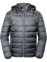 Russell Athletic 440M Pánska bunda Nano s kapucňou 10.440M iron grey Russell Athletic 440M Pánska bunda Nano s kapucňou 10.440M iron grey