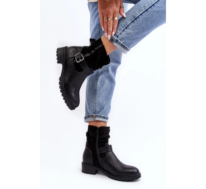 Dámské boty s podpatku s černé model 21640361 - Boto