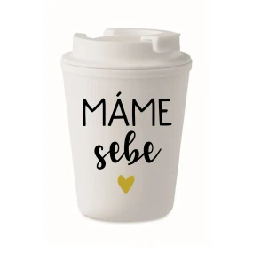 MÁME SEBE - bílý termohrnek 300 ml