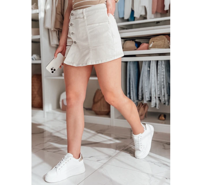 Dámské šortky light beige Dstreet model 21977844 - FashionStreet Dámské šortky light beige Dstreet model 21977844 - FashionStreet