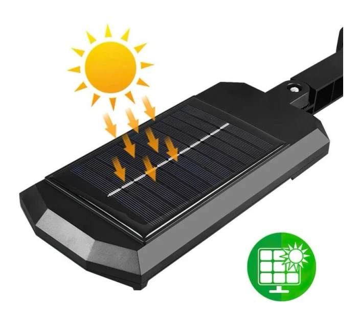 POULIČNÁ LAMPA SOLÁRNE SVIETIDLO 43LED + DIAĽKOVÉ OVLÁDANIE SENZOR POHYBU A SÚMRAKU