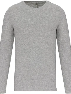 K Elastické tričko s dlouhým rukávem 20. light grey heather model 22422593 - Kariban