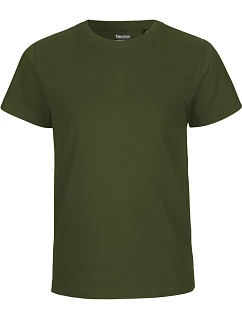 Neutral O 30001 Detské tričko z biobavlny 77.3001 military