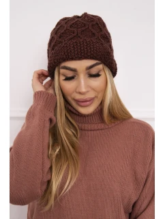 Roma Bis fleecová čiapka K235 hnedá