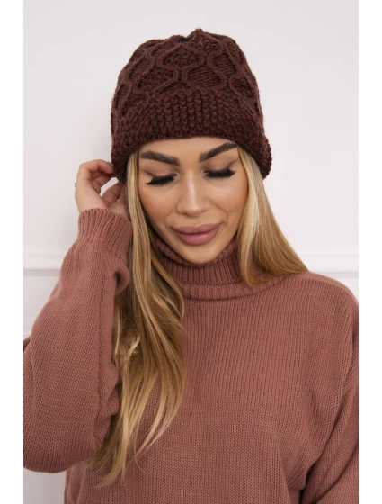 Roma Bis fleecová čiapka K235 hnedá