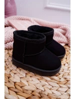 Dětské Teplé Sněhule Semišové černé model 21505522 - Boto