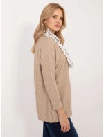 Bluzka DHJ BZ model 20608989 camelowy - FPrice Bluzka DHJ BZ model 20608989 camelowy - FPrice