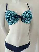 Dámske dvojdielne plavky Kaplnku - čierno-modré - Argento