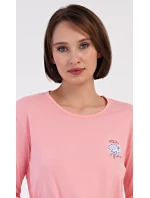 Dámske dlhé pyžamo Kvety Dámske dlhé pyžamo Kvety