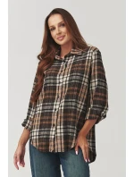 Košeľa s dlhým rukávom model 219733 Makadamia