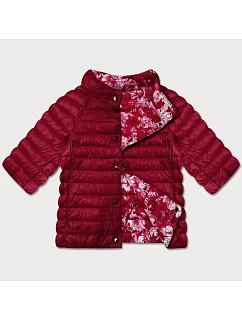 Dámska plus size bunda s 3/4 rukávmi Minoritská červená/mäkká (M23-7010-16)