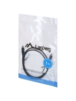 Kábel Lanberg CA-CMCM-10CU-0010-BK (USB typ C - USB typ C ; 1 m; farba čierna)