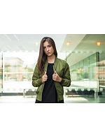 Build your Brand BY 044 Dámska bomberová bunda 56.0044 tmavo olivová Build your Brand BY 044 Dámska bomberová bunda 56.0044 tmavo olivová