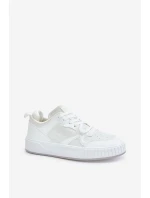 Sneakersy Męskie Z Eko Skóry Big Star OO174003 Białe Sneakersy Męskie Z Eko Skóry Big Star OO174003 Białe