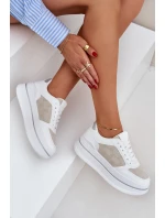 Dámské Tenisky Se Vzorem Bílé model 21683419 - Boto