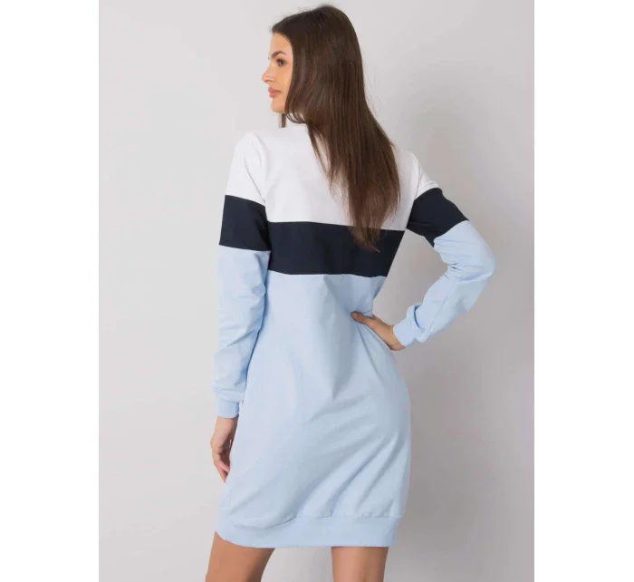 Dámské šaty RV SK model 17926413 bílé a modré - FPrice