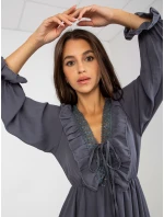 Šaty TW SK BI grafit model 21264342 - FPrice Šaty TW SK BI grafit model 21264342 - FPrice