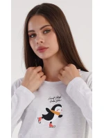 Dámske pyžamo dlhé Tučniak na ľade