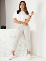 Dámské tepláky šedé model 21972393 - Dstreet