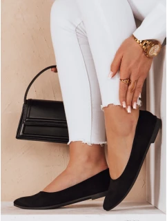 Dámské semišové baleríny s podpatkem black Dstreet model 21984655 - FashionStreet