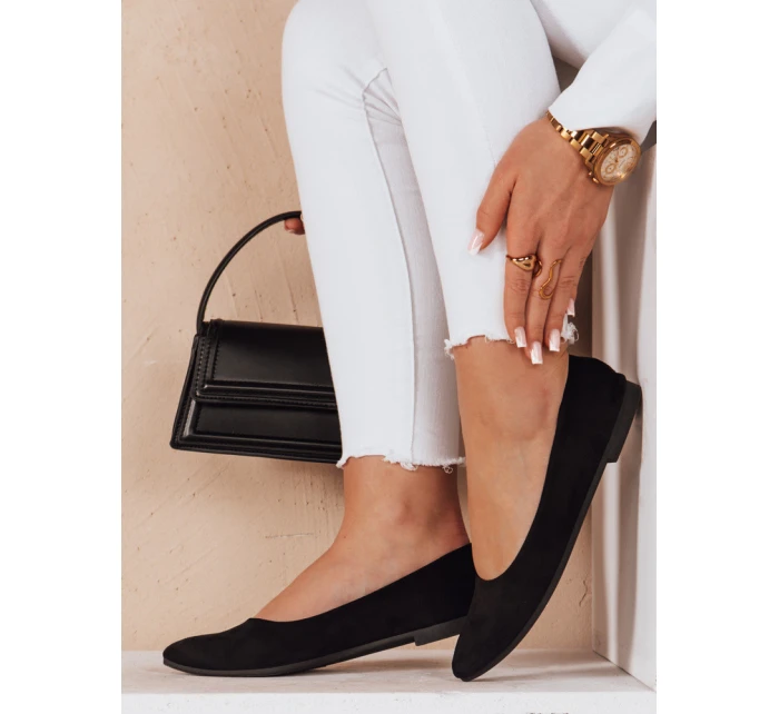 Dámské semišové baleríny s podpatkem black Dstreet model 21984655 - FashionStreet Dámské semišové baleríny s podpatkem black Dstreet model 21984655 - FashionStreet