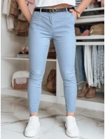 Dámské kalhoty slim fit s páskem modrá Dstreet model 21986476 - FashionStreet Dámské kalhoty slim fit s páskem modrá Dstreet model 21986476 - FashionStreet