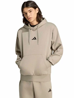 Pánska mikina adidas Essentials Feelcozy Hoodie, béžová, KF2361