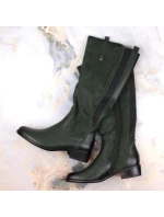 Jezzi W JEZ410C zelené zateplené čižmy