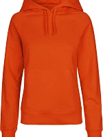 Neutral O 83101 Dámska mikina s kapucňou z bio bavlny 77.8311 oranžová