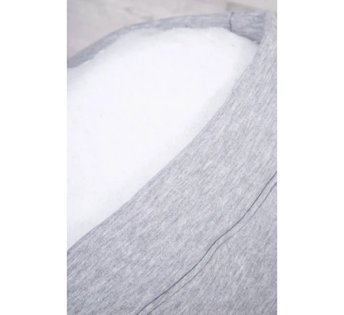 Zateplená mikina s kapucí šedá Zateplená mikina s kapucí šedá