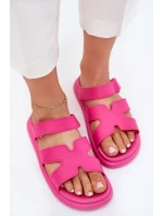 Dámské Gumové Pantofle S Páskem Fuchsie model 21702989 - Boto Dámské Gumové Pantofle S Páskem Fuchsie model 21702989 - Boto