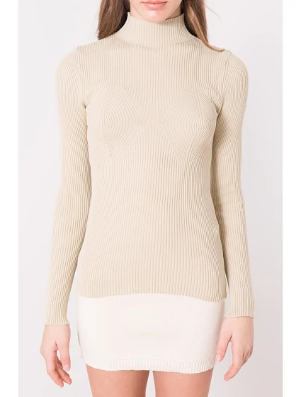 Sweter model 18484169 jasny beżowy - FPrice